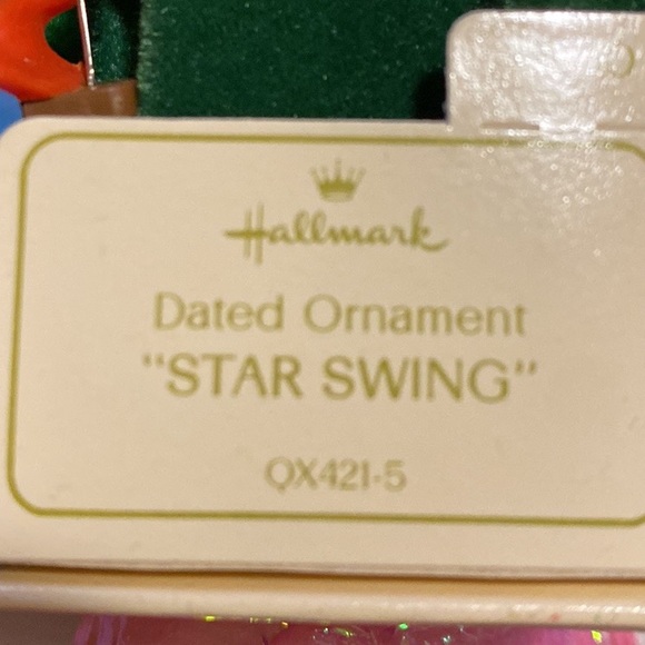 New Vintage 1981 Hallmark dated ornament STAR SWING QX421-5 - Picture 5 of 5